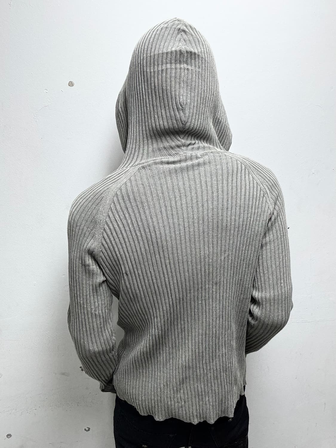 Loose-Fit Grey 2-way Hoodie zip up 상품이미지4