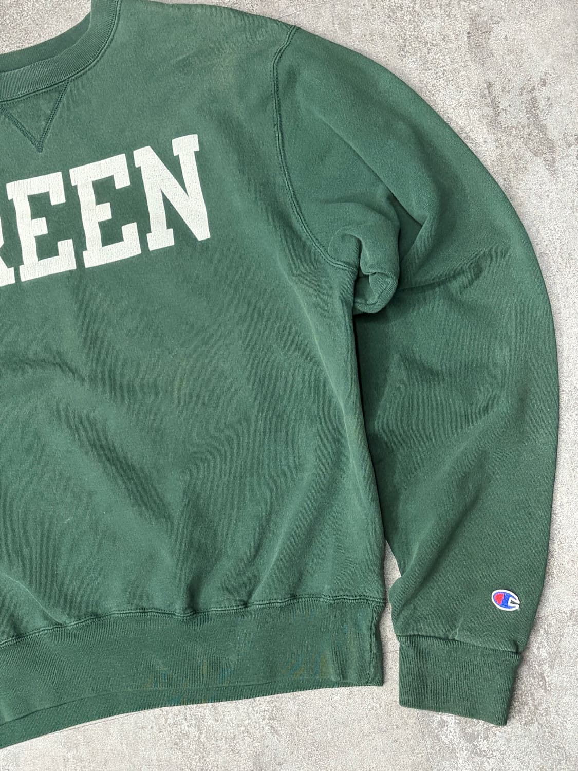 90s 챔피온 그린 맨투맨 티셔츠 상품이미지4