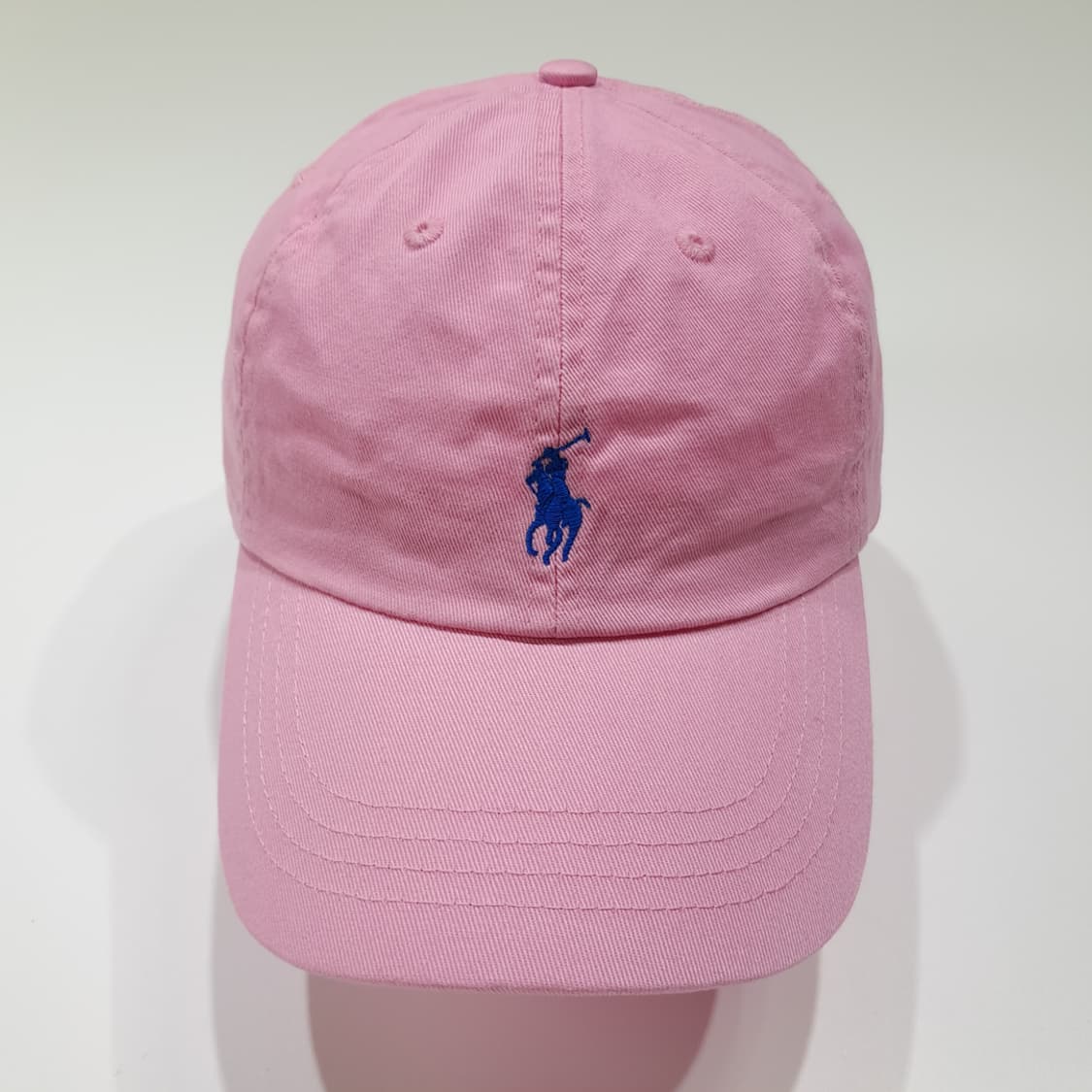 CL680 폴로 코튼 블루포니자수 핑크 볼캡 모자 상품이미지3