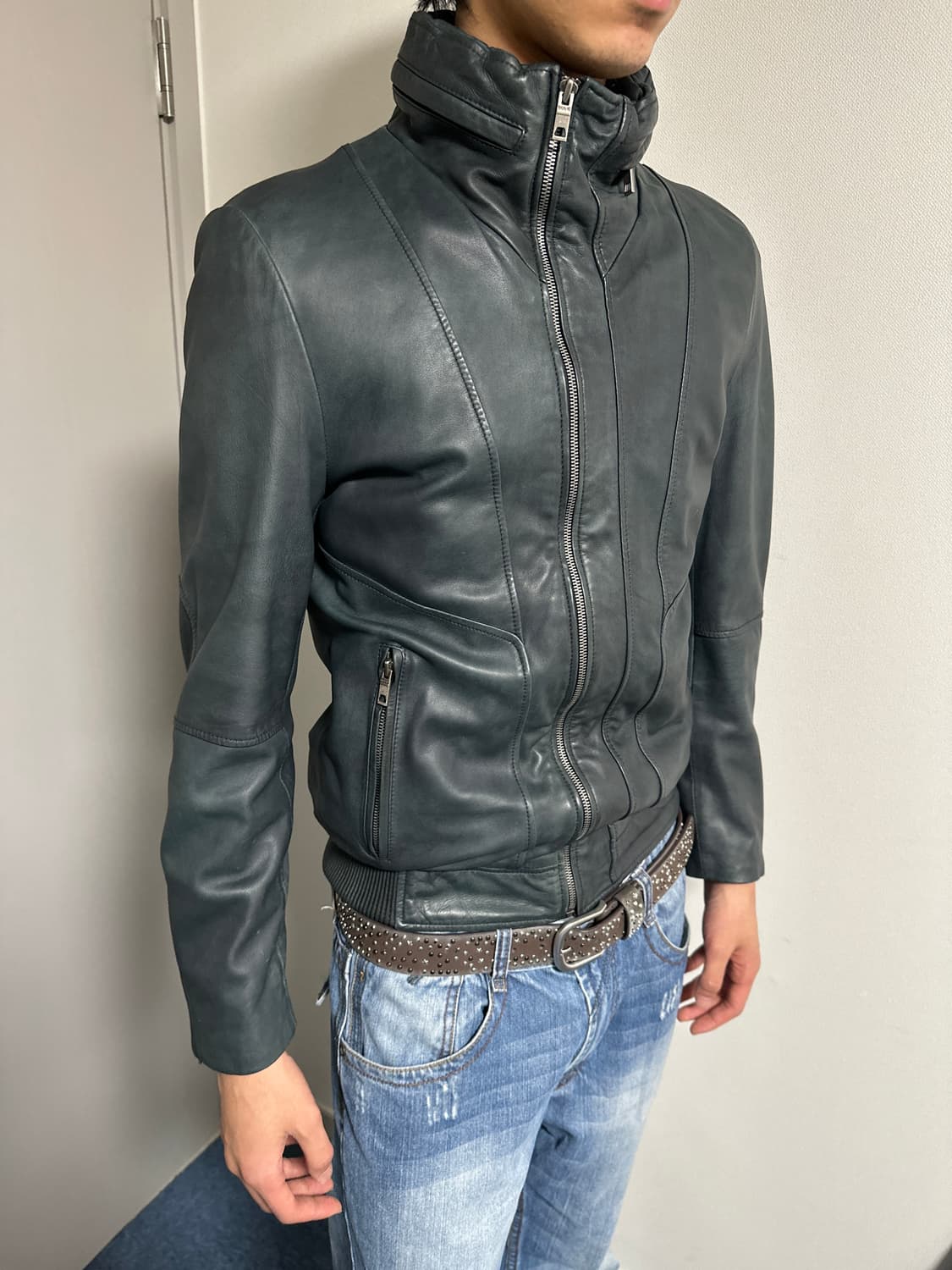 솔리드옴므 우영미 가죽자켓 양가죽 상품이미지1