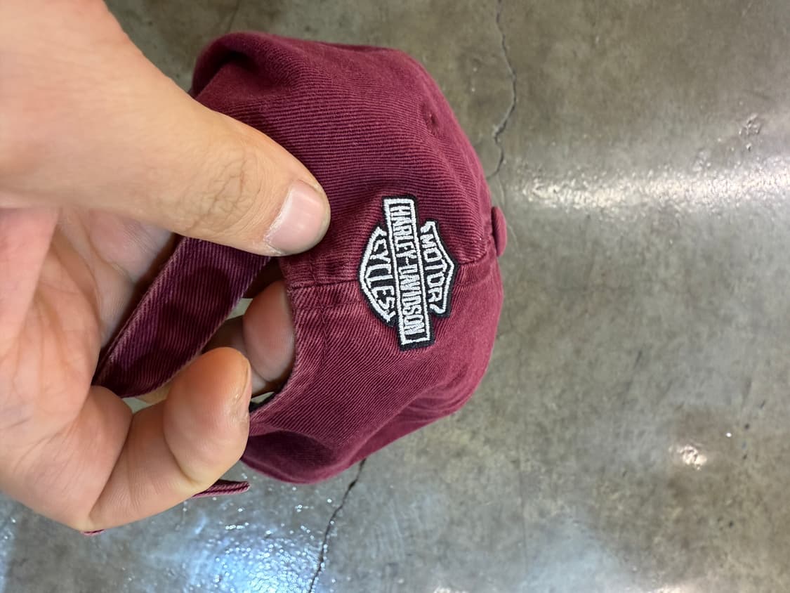 할리데이비슨 버건디 볼캡 상품이미지4