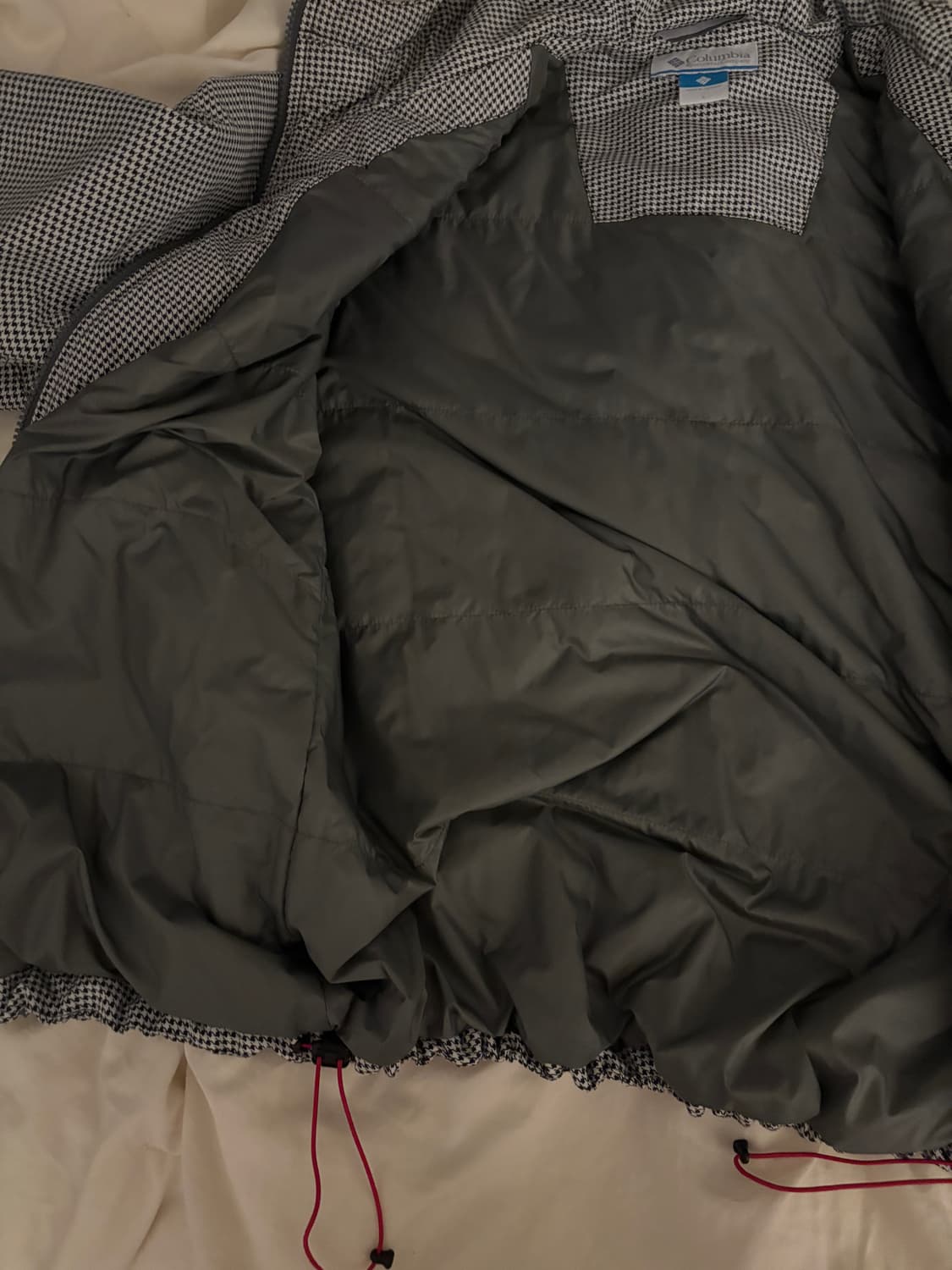 콜롬비아 체크 미니멀 바람막이 상품이미지4