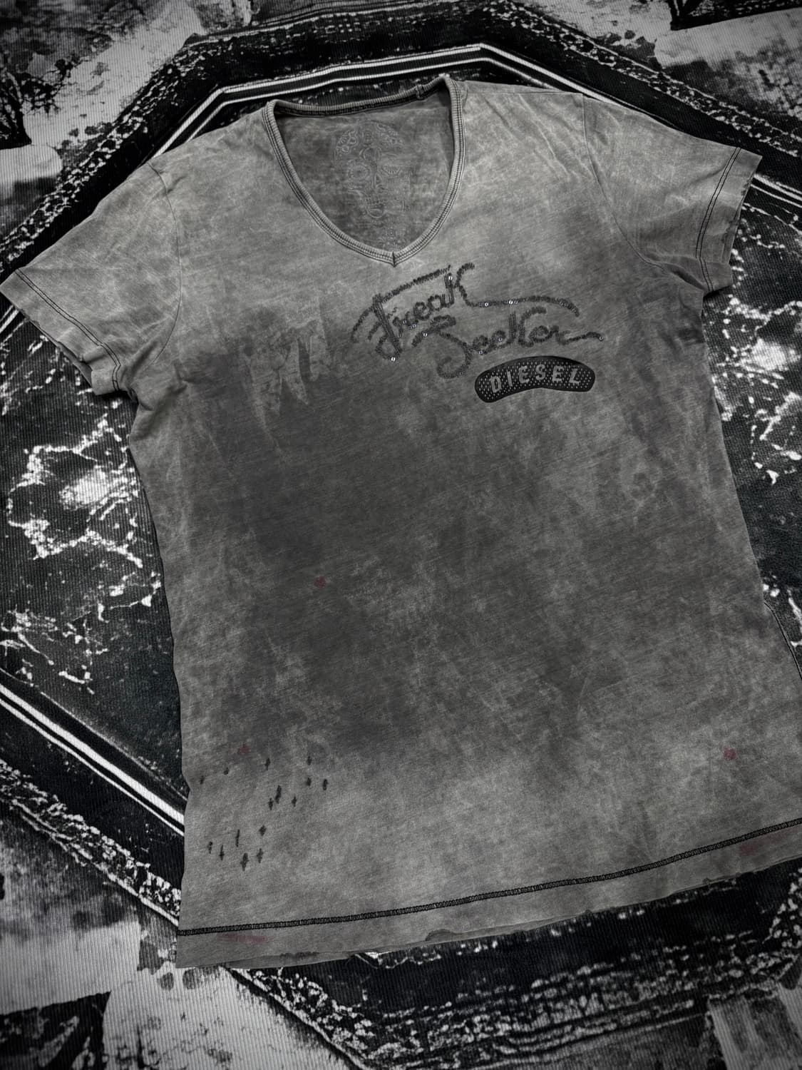 Diesel destroyed vkei T-shirt 상품이미지2