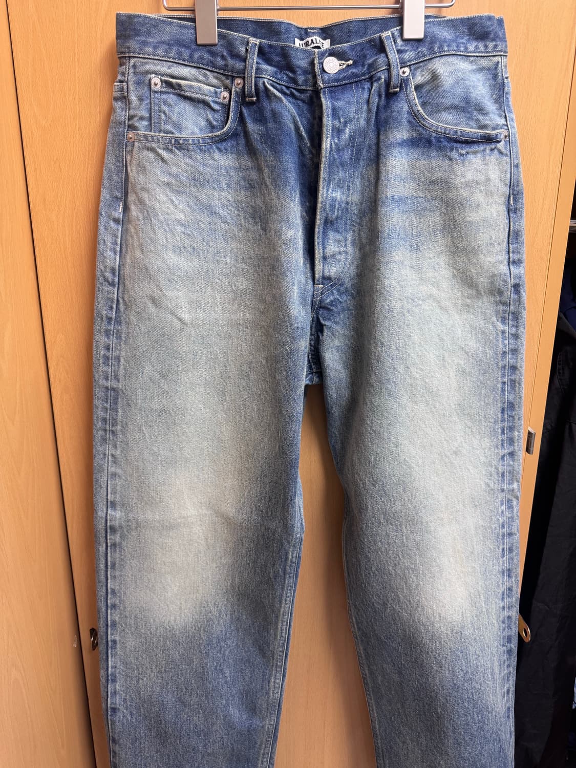 24fw 오라리 페이디드 헤비 와이드 데님 상품이미지1