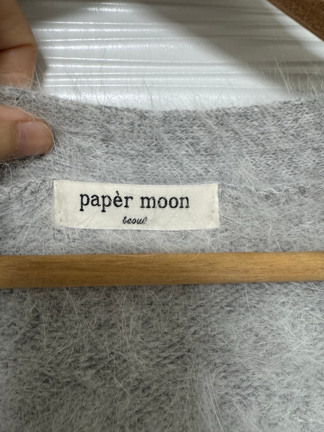 페이퍼문 럭스 밍크 앙고라 니트 가디건 상품이미지7