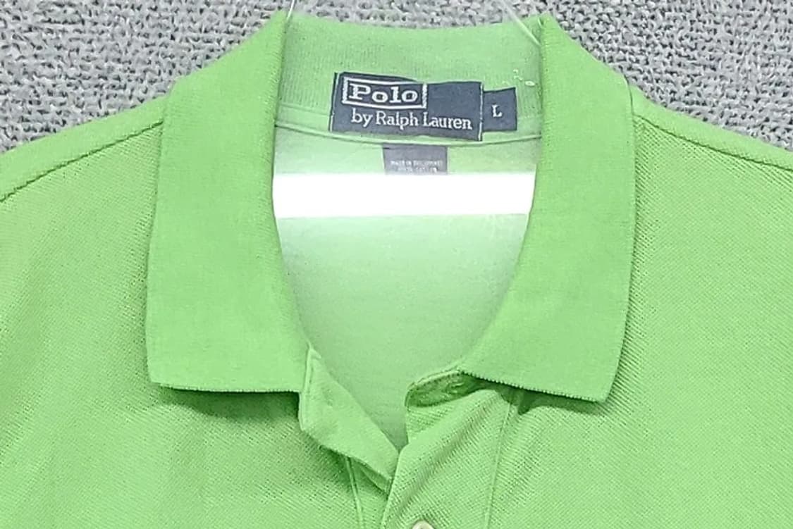 폴로 랄프로렌 라이트 그린 빈티지 반팔 카라티 L 상품이미지5