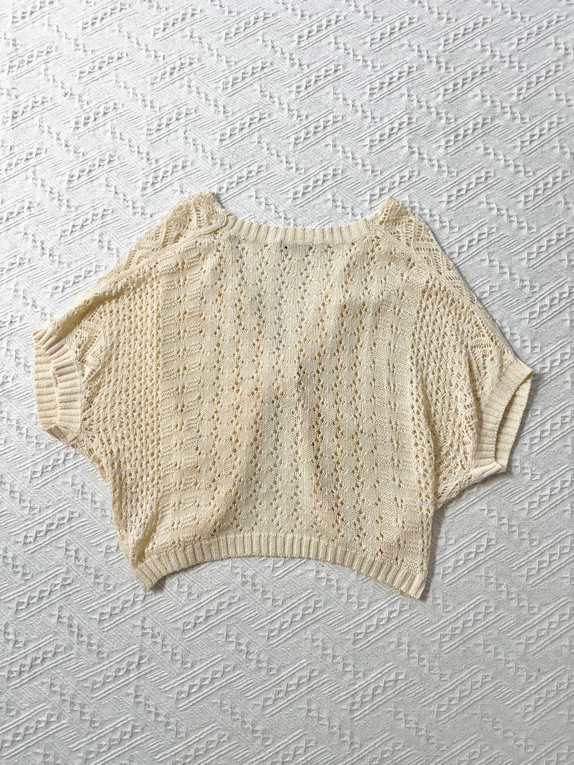 리본 모티프 니트 케이프 상품이미지5