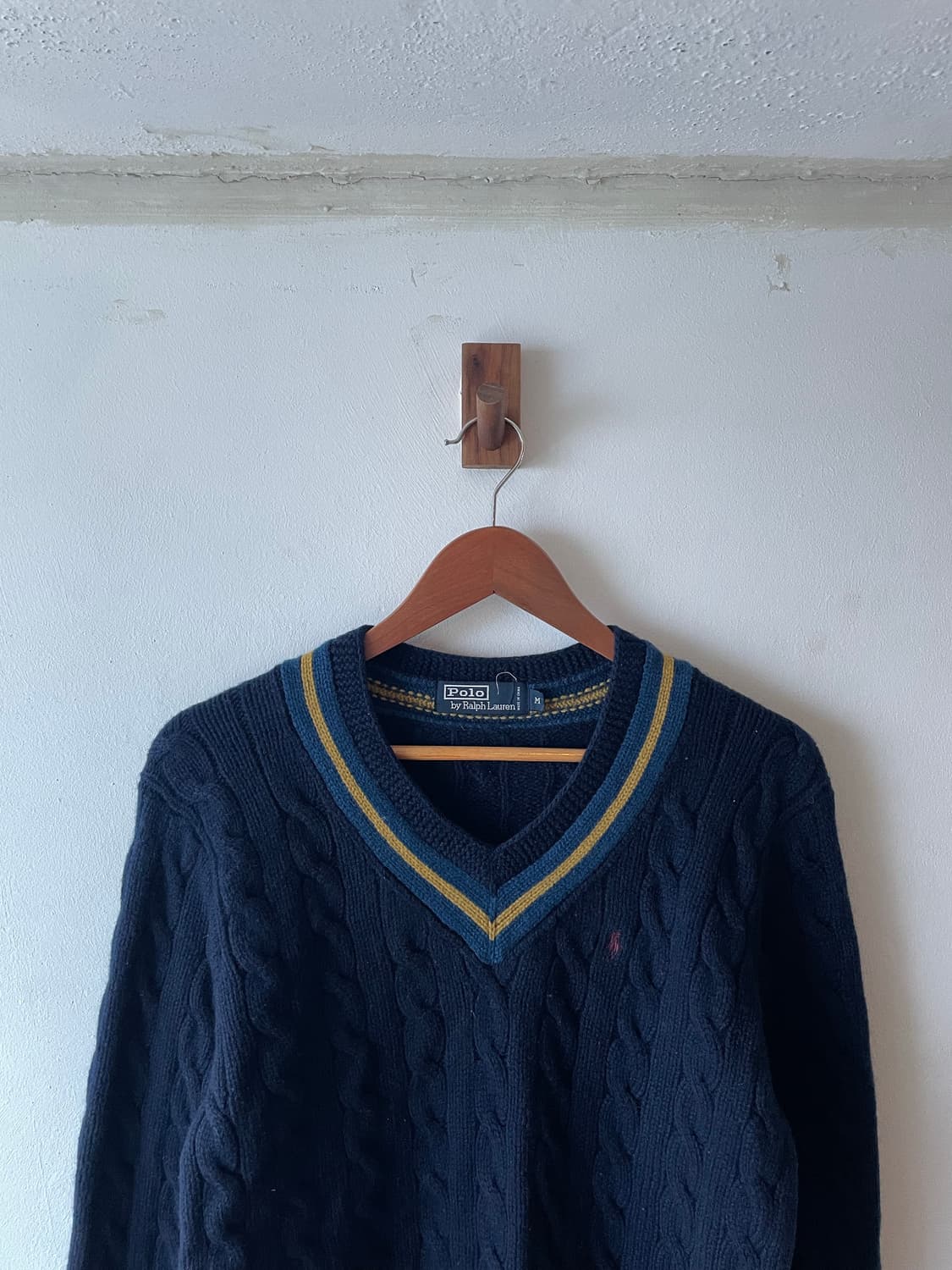 90‘s Vintage Polo Cable Cricket Sweater 상품이미지1