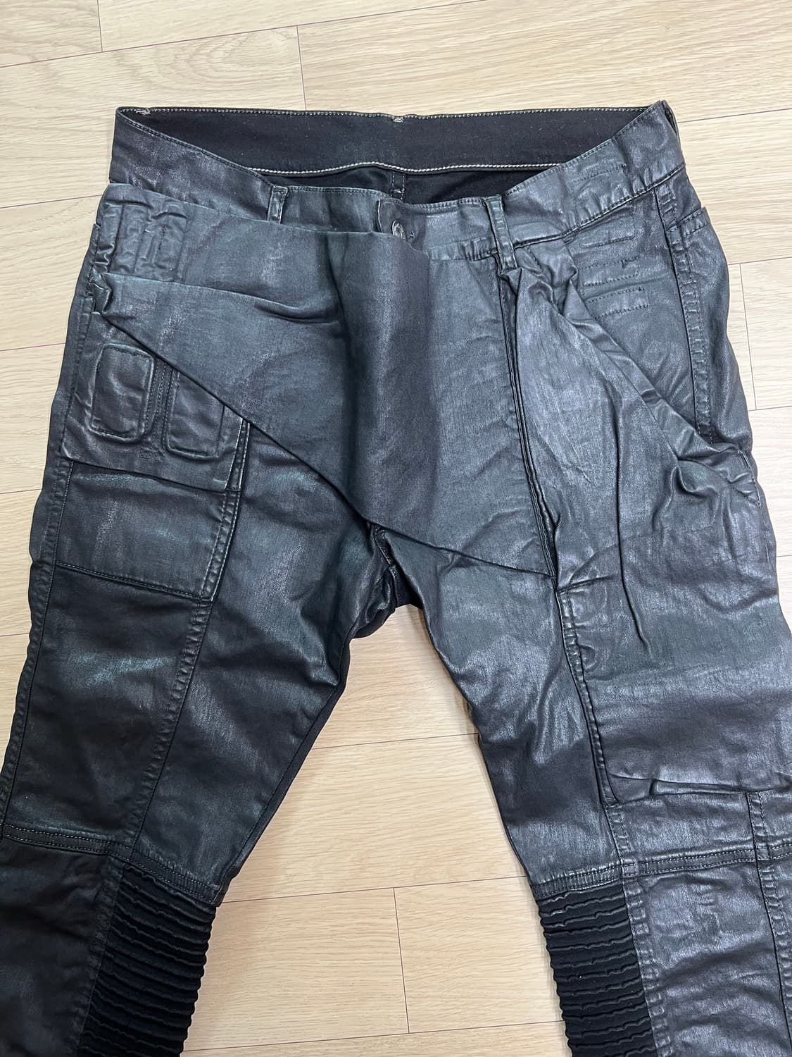 릭오웬스 멤피스 바지 코팅 진 상품이미지3