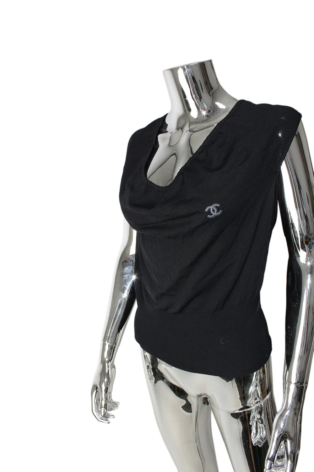 1990s Chanel Vintage Draped Knit Top 샤넬 상품이미지3