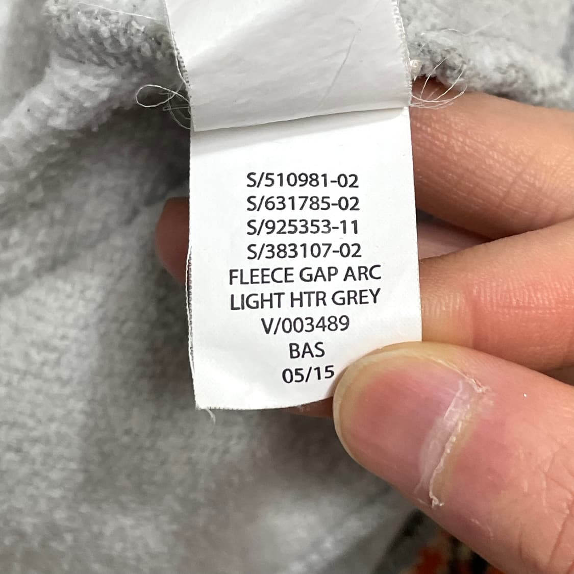 갭 스펠로고 그레이 기모 후드티셔츠 남성XL 상품이미지6