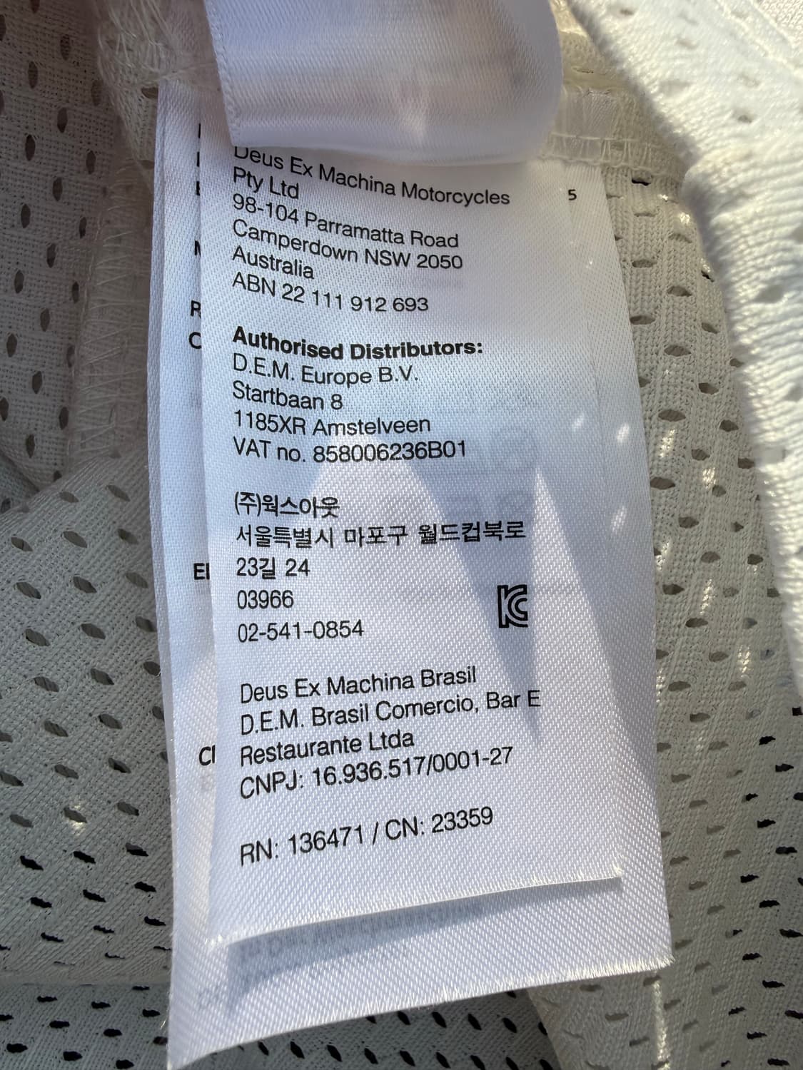 Deus 데우스 엑스 마키나 레이싱 모토 롱슬리브 져지 상품이미지4