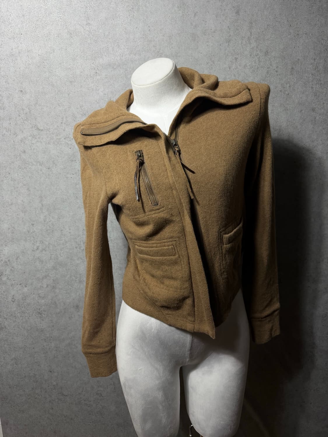 Vintage knit zip-up 상품이미지2