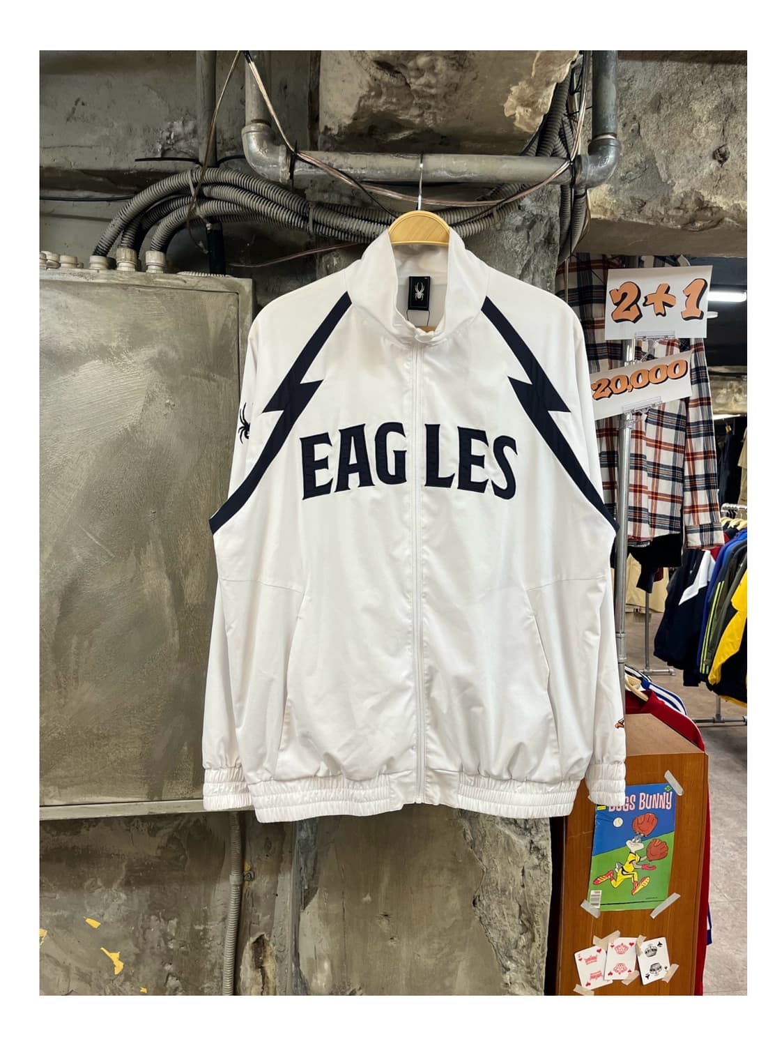 한화이글스 어센틱 바람막이 자켓 화이트 XL #csz3442 상품이미지1