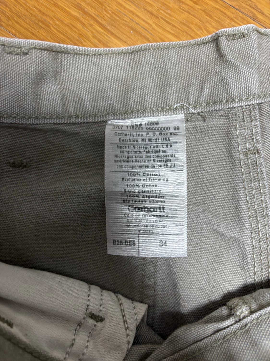 칼하트 숏팬츠 34 상품이미지4