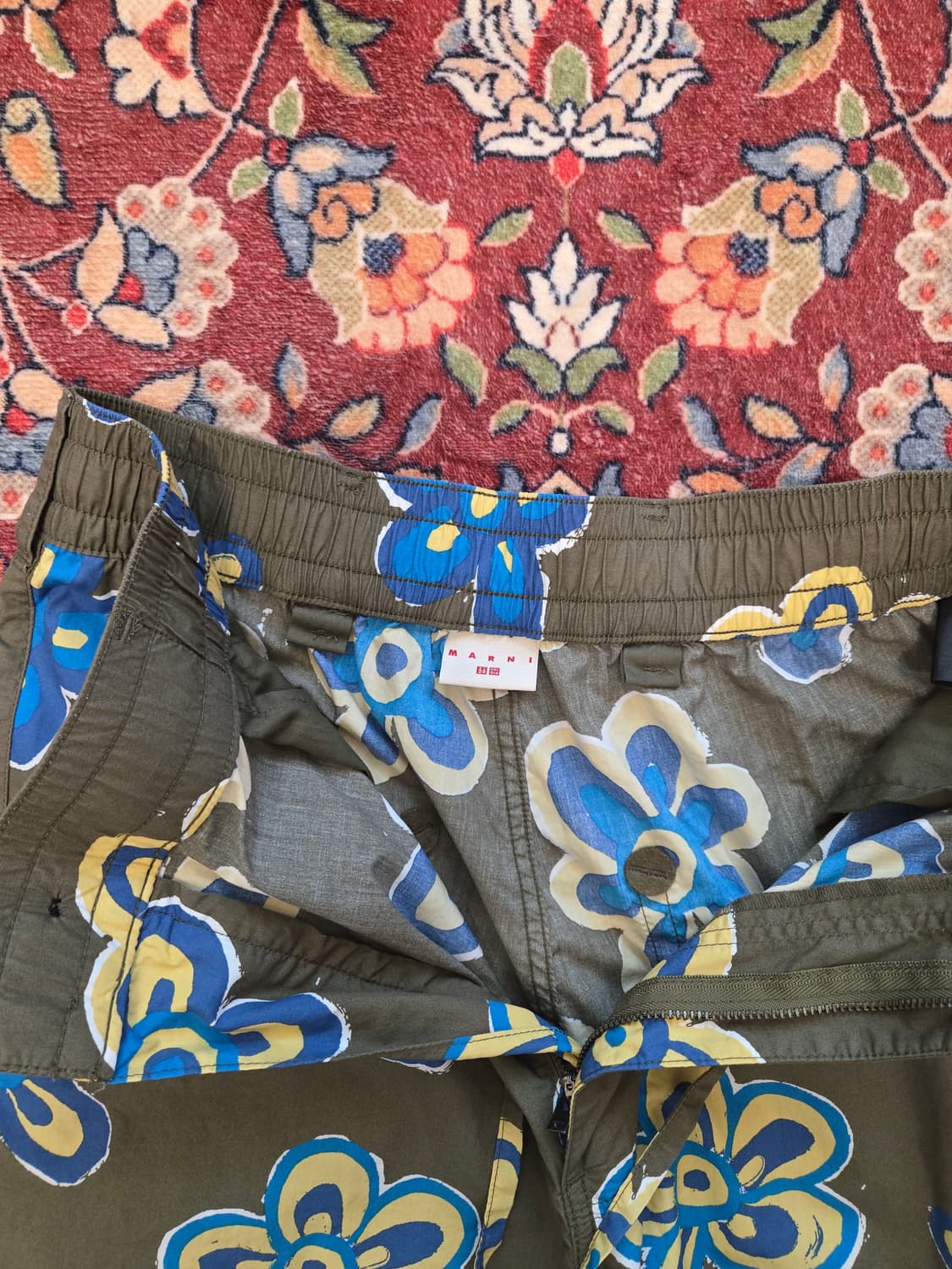 [S] 유니클로 x 마르니(MARNI) 플라워 패턴 와이드 팬츠 상품이미지4