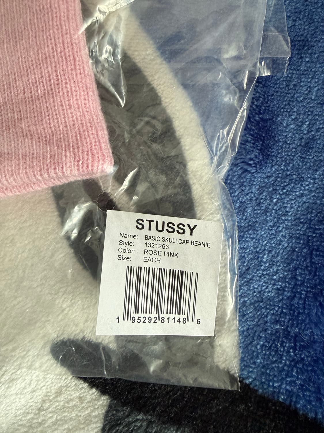 Stussy 스투시 스컬캡 비니 로즈핑크 상품이미지2