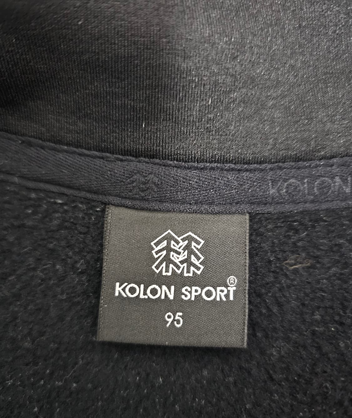 코오롱 여성 기모반집업 스웻셔츠 95 상품이미지3