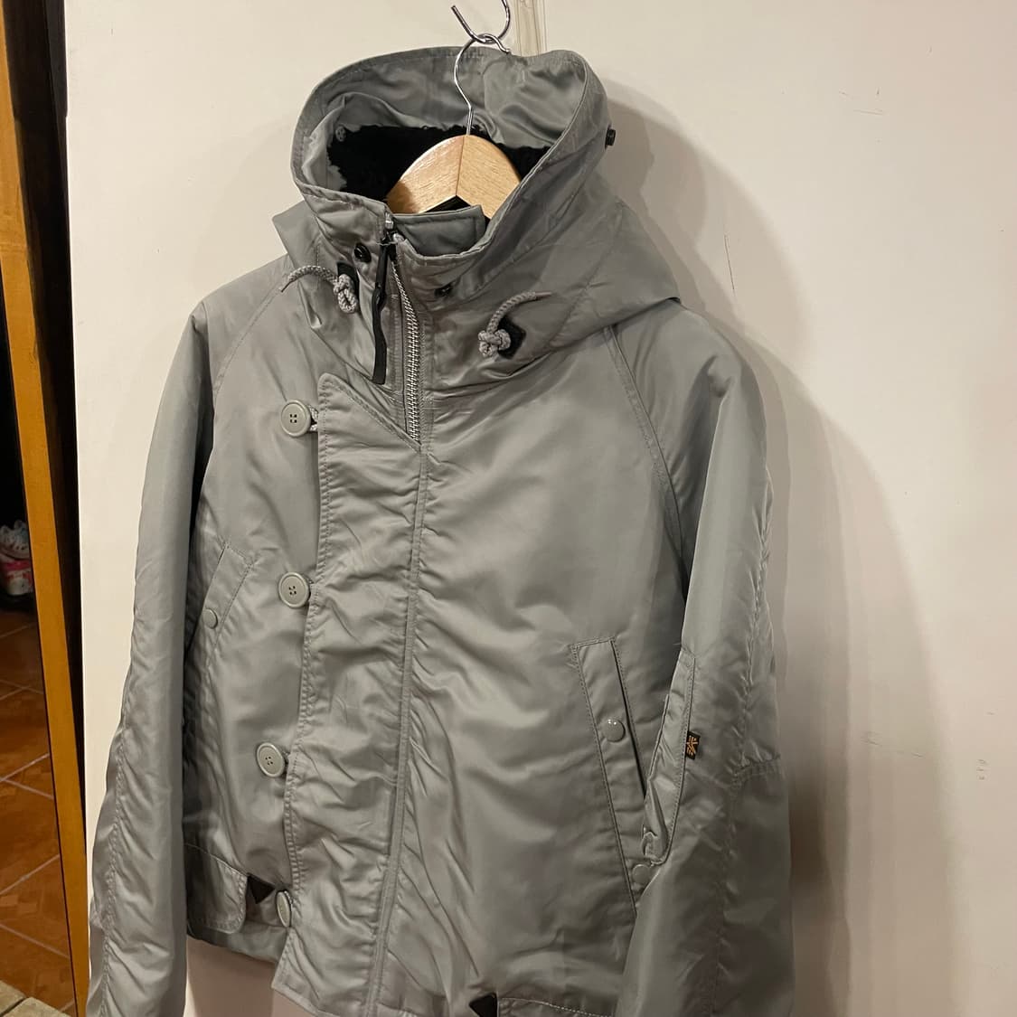 알파인더스트리 리메이크 크롭봄버 L 상품이미지3