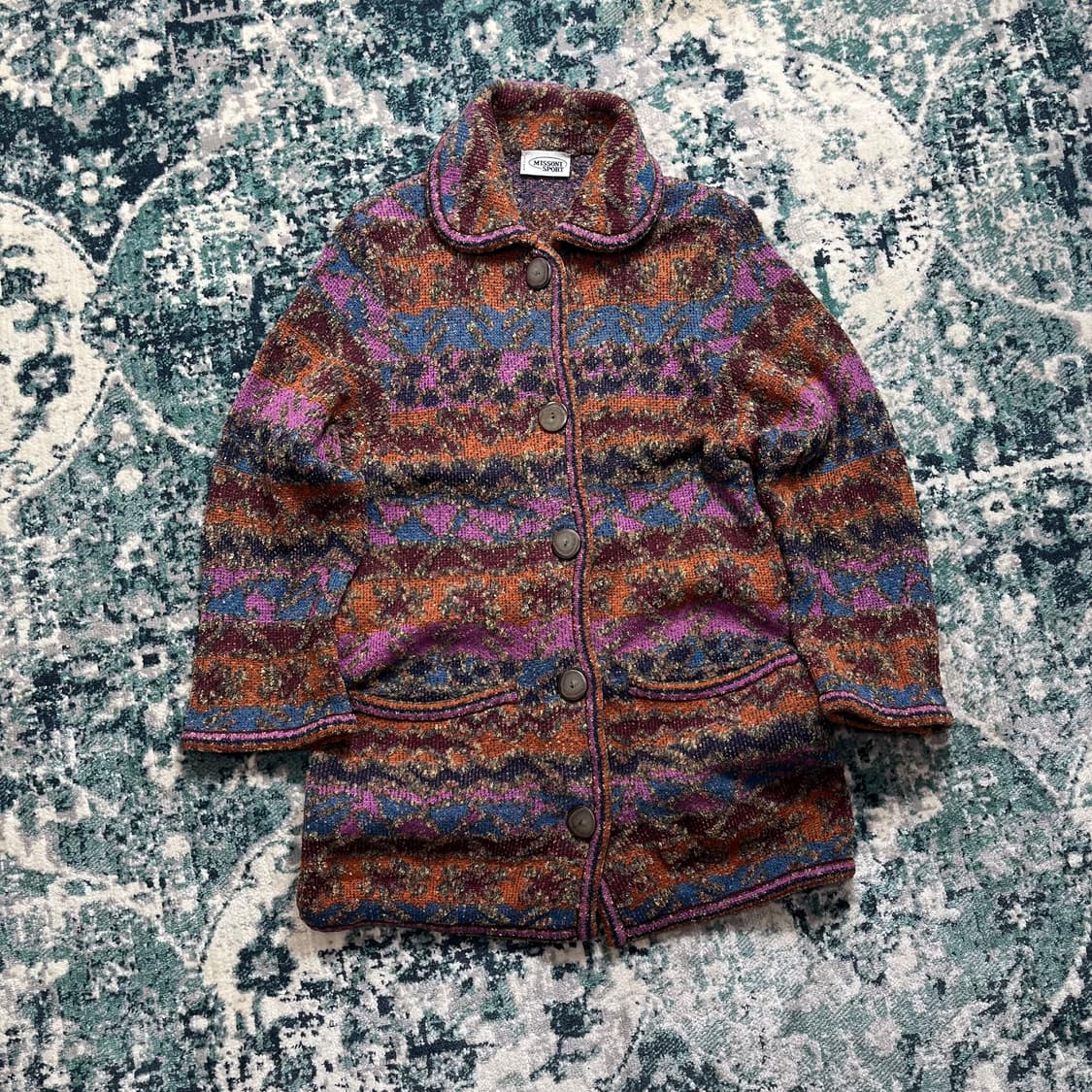 Missoni Sport 미쏘니 다배색 모리 니트 가디건(s) 상품이미지2