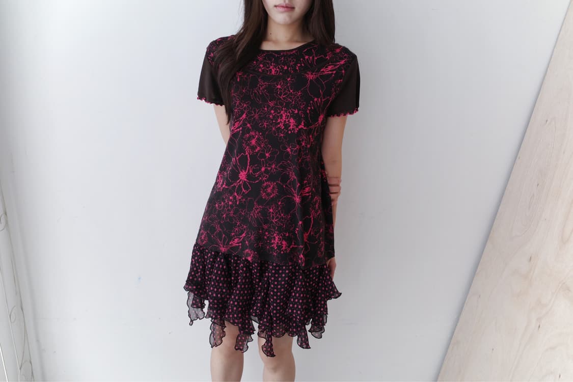 graphic flower half T 상품이미지4