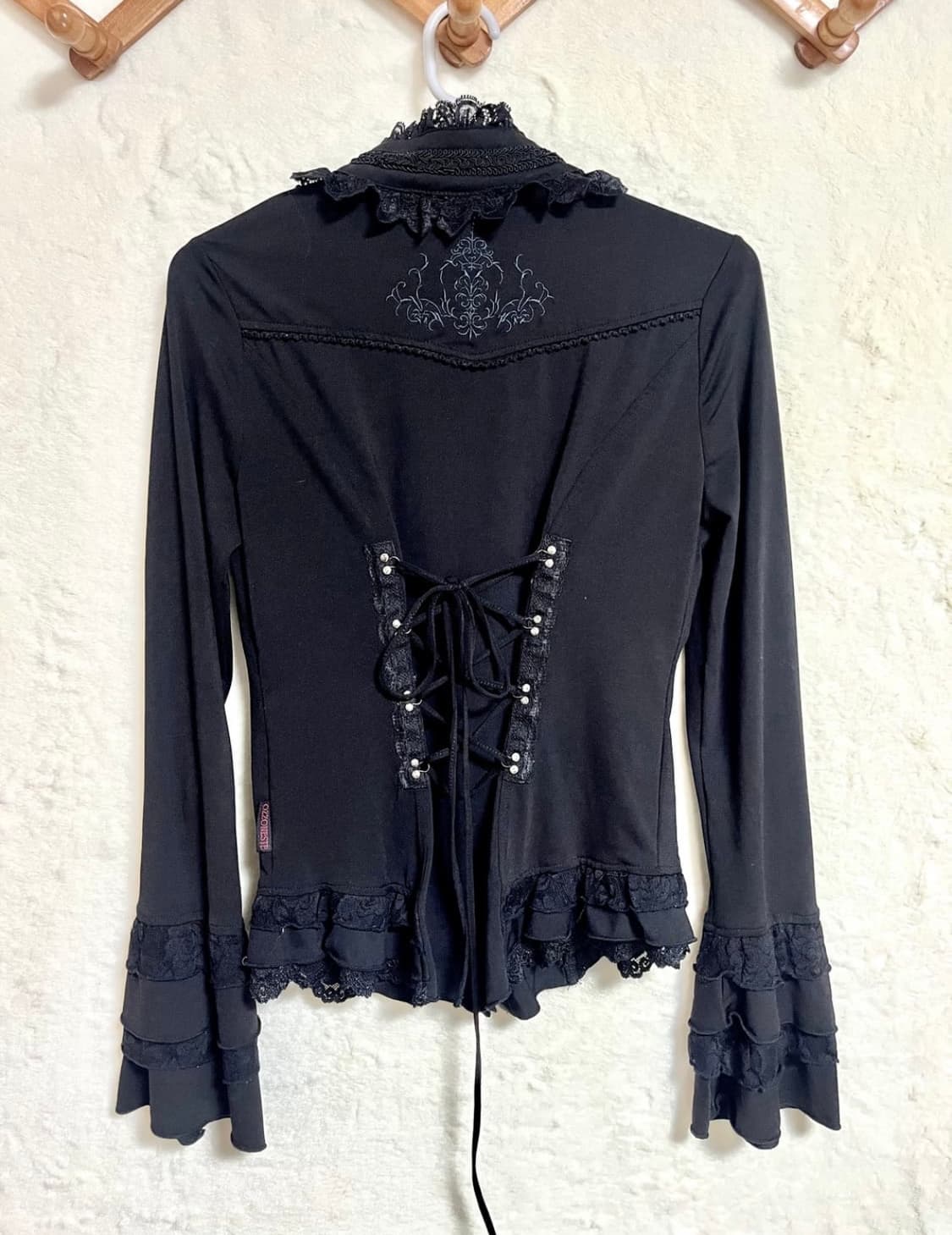 오즈온 ozz on 롱슬리브 블라우스 로맨틱 고스 고딕 상품이미지2