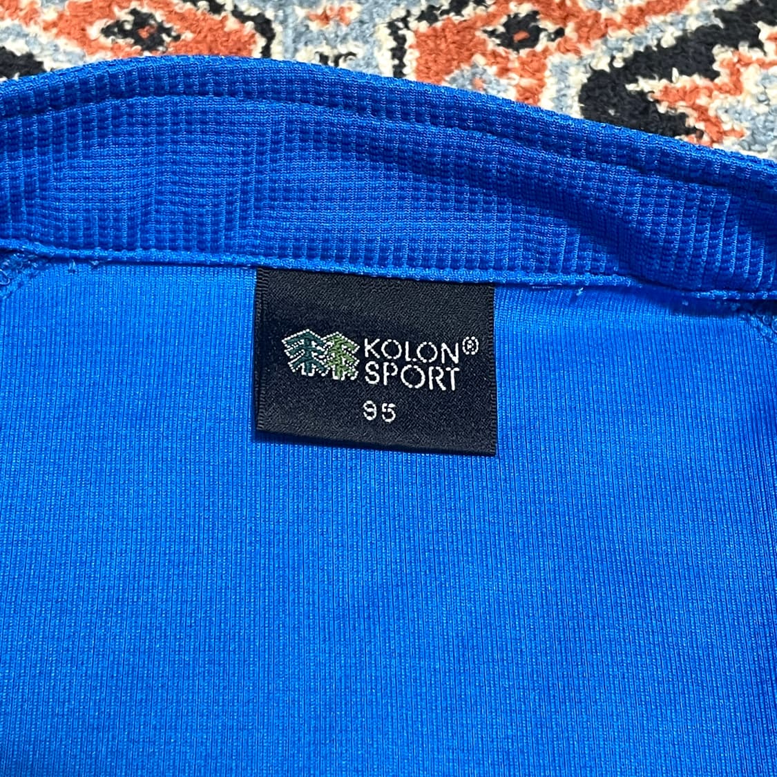 코오롱스포츠 블루 기능성 반집업 티셔츠 남성95 상품이미지4