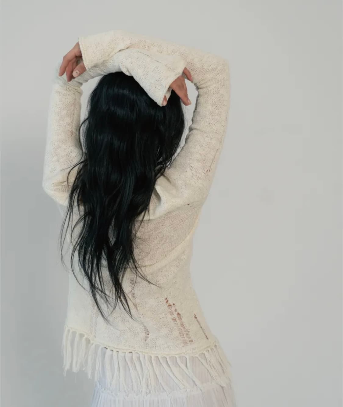 지제뮤지엄 빈티지 프린지 니트 vintage fringe knit 상품이미지3