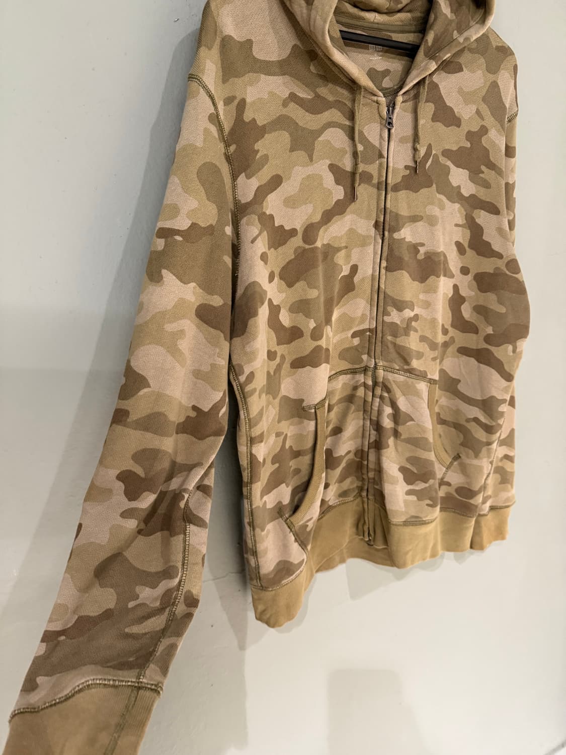 camo pattern 2-way hood zip-up 상품이미지6