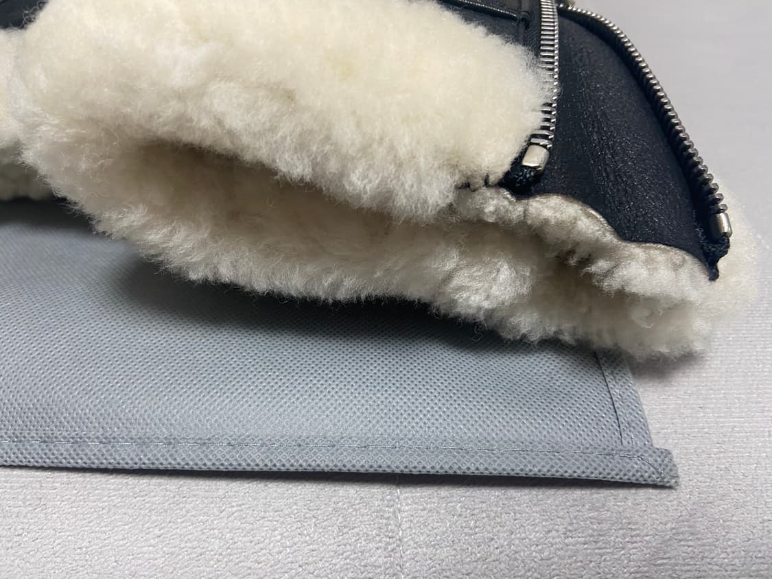 느와르라르메스 검흰 무스탕 44 블랙 화이트퍼 상품이미지5