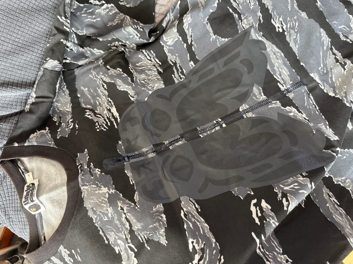 베이프 타이거 캐모 티셔츠 L  상품이미지2