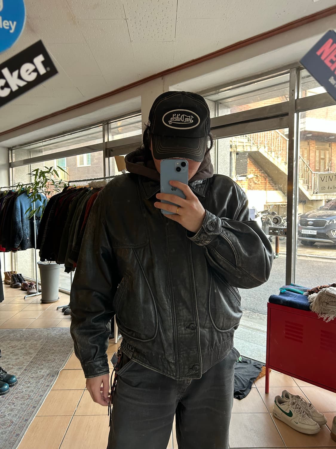 90,00’s 발리 양가죽 봄버자켓 상품이미지10