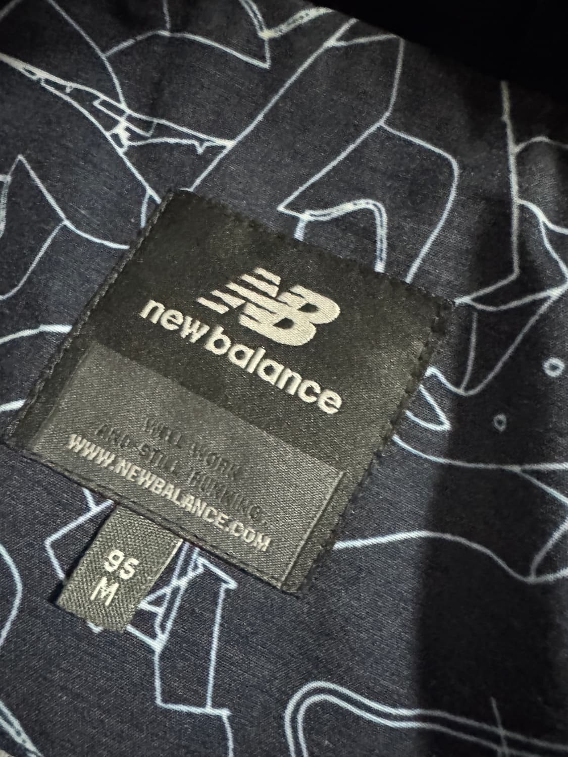 뉴발란스 캐쥬얼 후드 코치자켓 M 네이비 상품이미지3