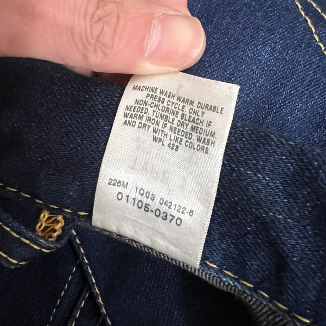 00s 리바이스 타입원 트러커 데님 청자켓 L 상품이미지5