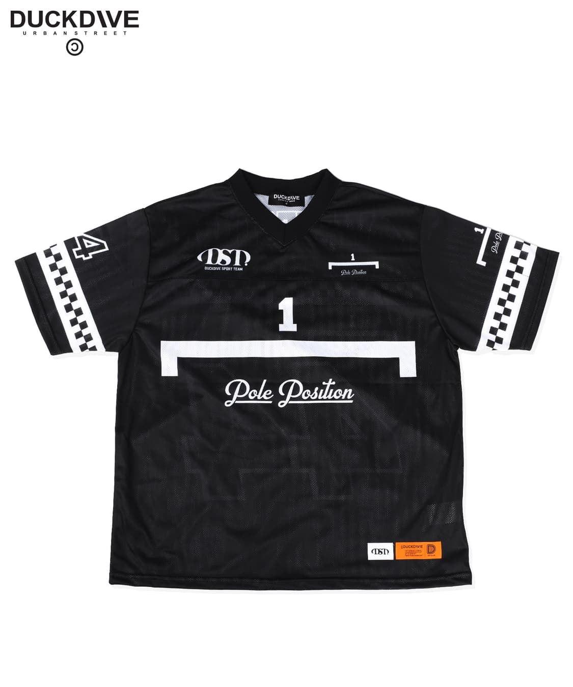 덕다이브 메쉬 져지 반팔 티셔츠 블랙 상품이미지1