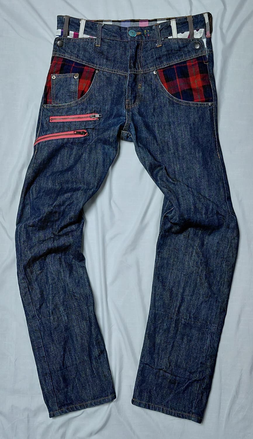 [M] UP-START Removal 하라주쿠 펑크 디테일 데님 팬츠 상품이미지1