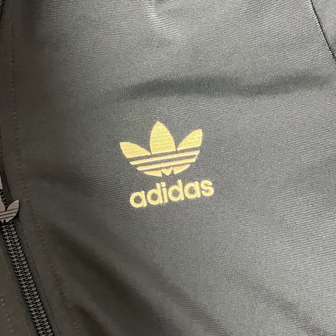 85)아디다스 져지 빅로고 파이어버드 카키옐로우 트랙탑 상품이미지3