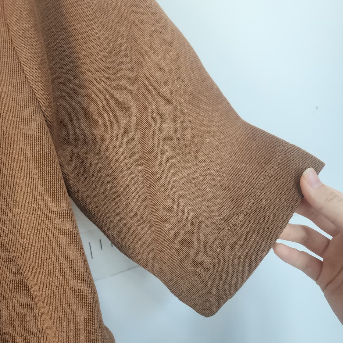 타하리 카라 반팔 브라운 상품이미지3