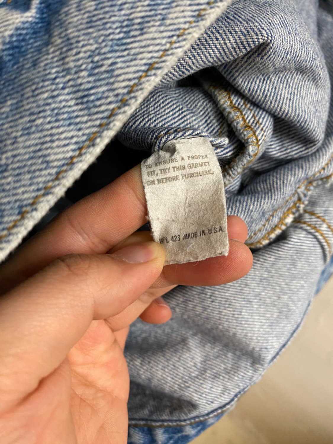90s LEVI'S USA denim jacket 상품이미지8