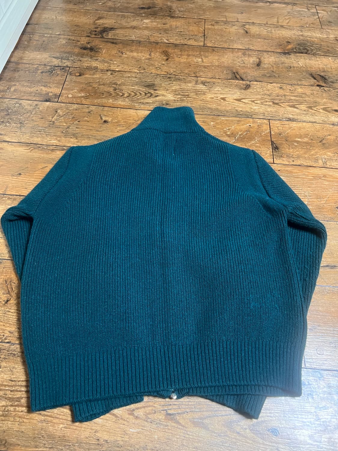 비슬로우 니트집업 XL SHETLAND WOOL WIDE COLLAR Z 상품이미지2