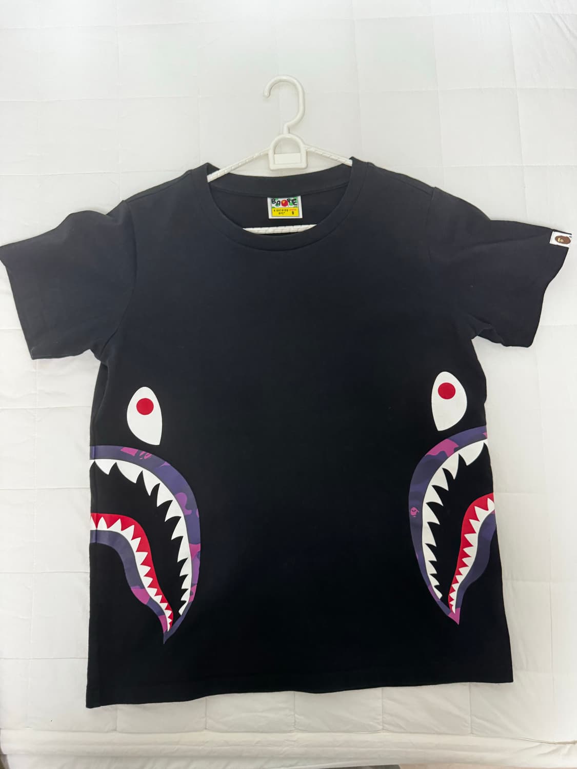 BAPE 베이프 샤크 반팔티 블랙 S 상품이미지1