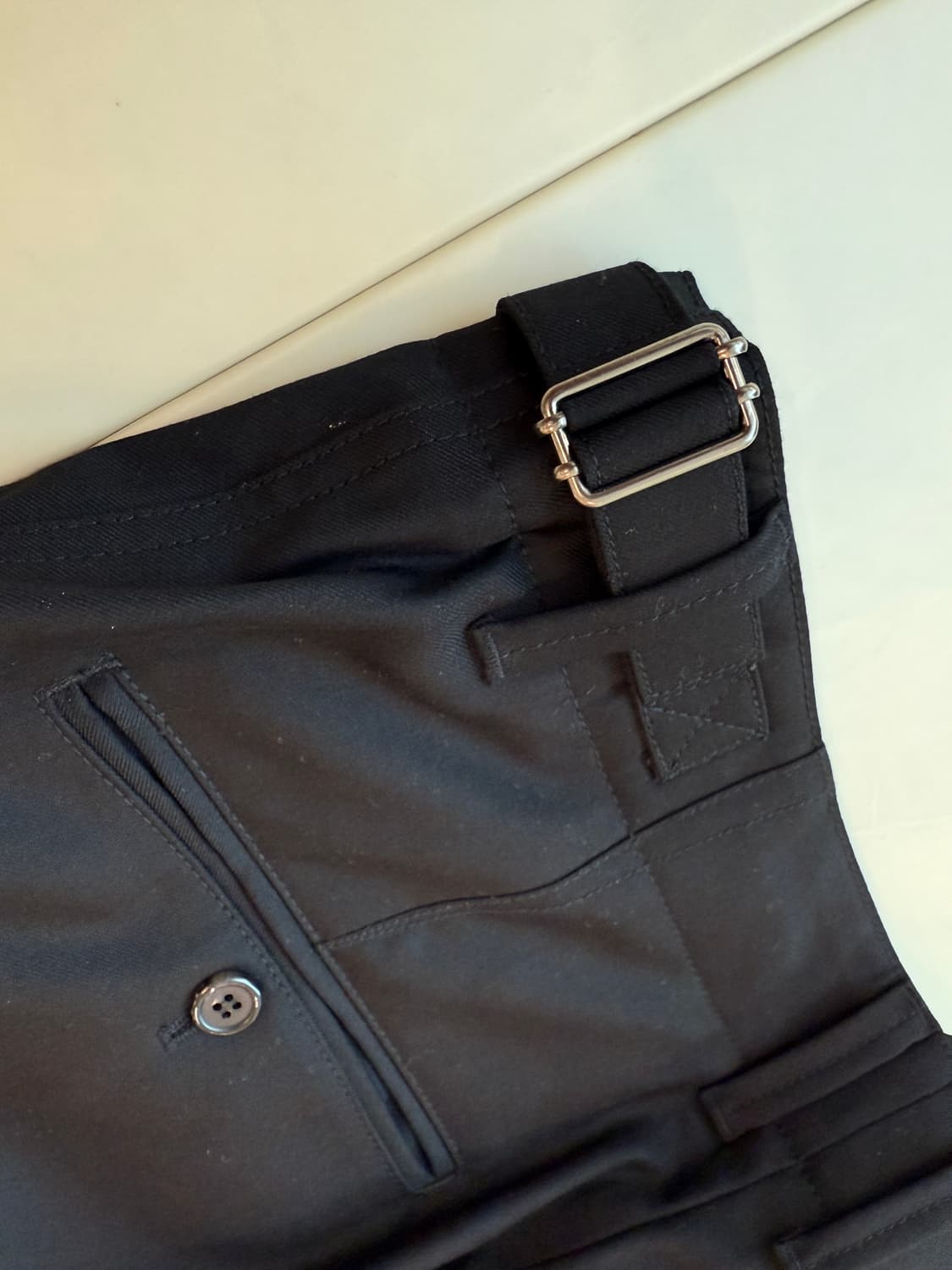 인더로우 스트럭쳐드 슬랙스 블랙 2(32-33) 상품이미지7