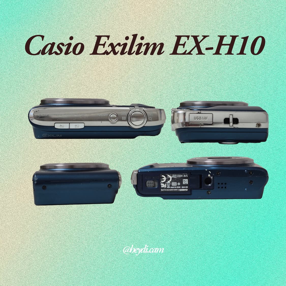 (츄디카)카시오 엑슬림 Casio Exilim EX-h10 블루 상품이미지3