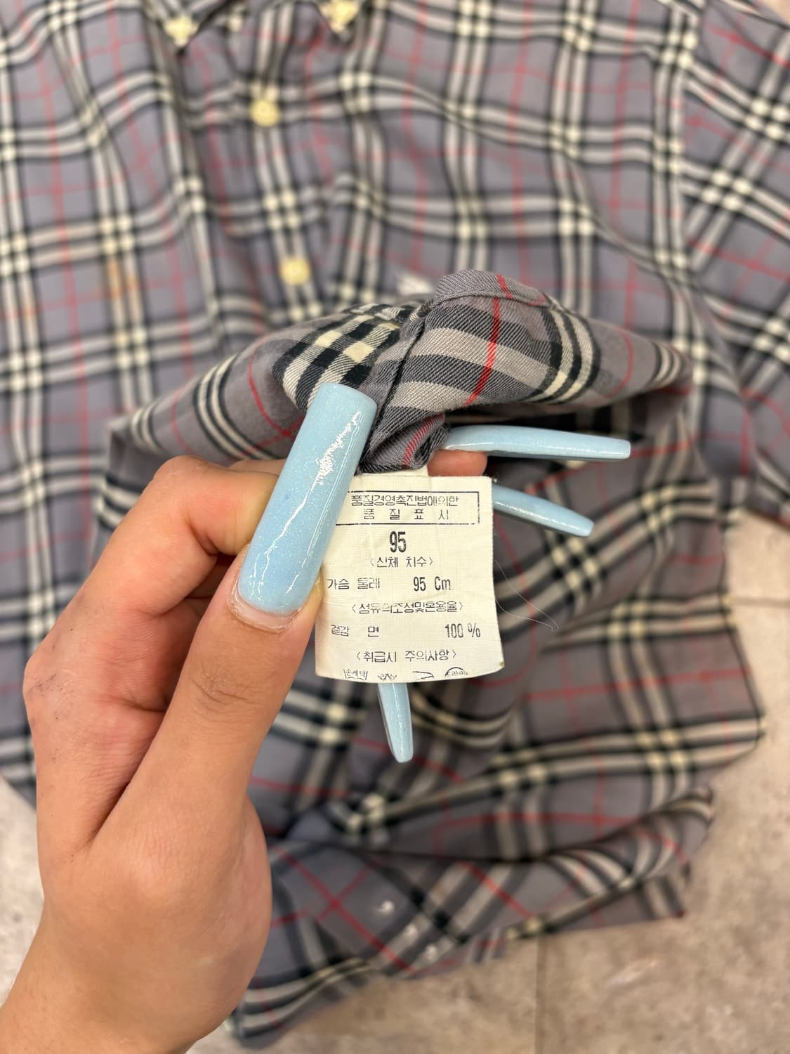 버버리 노바체크 긴팔 셔츠 #csz441 상품이미지7