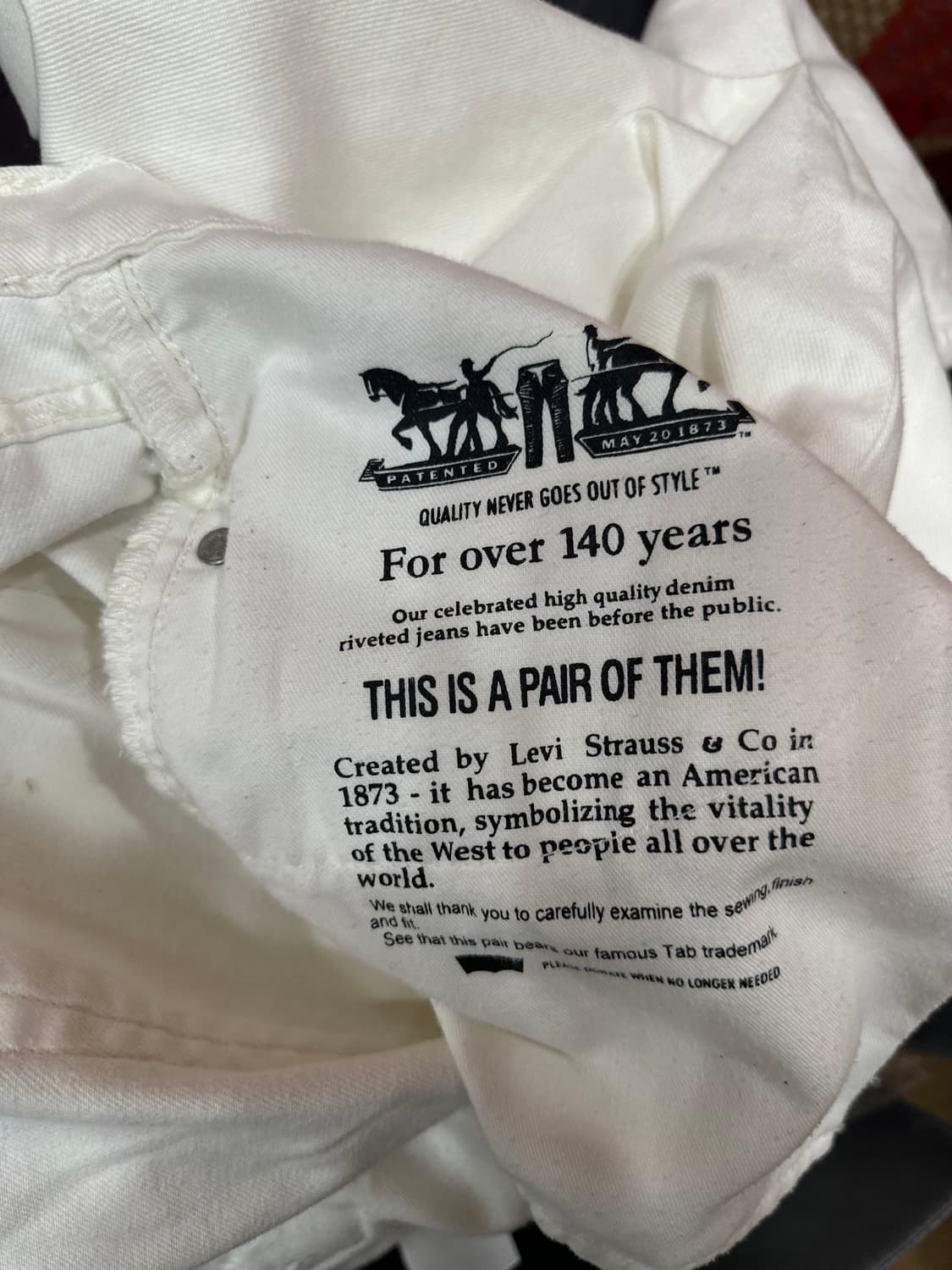 리바이스 514 화이트데님 34 상품이미지7