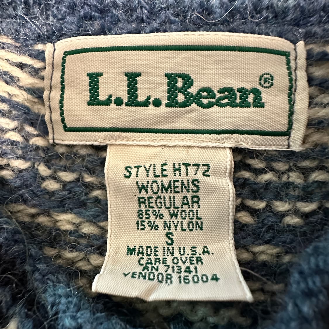 L. L. BEAN women usa made nordic sweater 상품이미지3