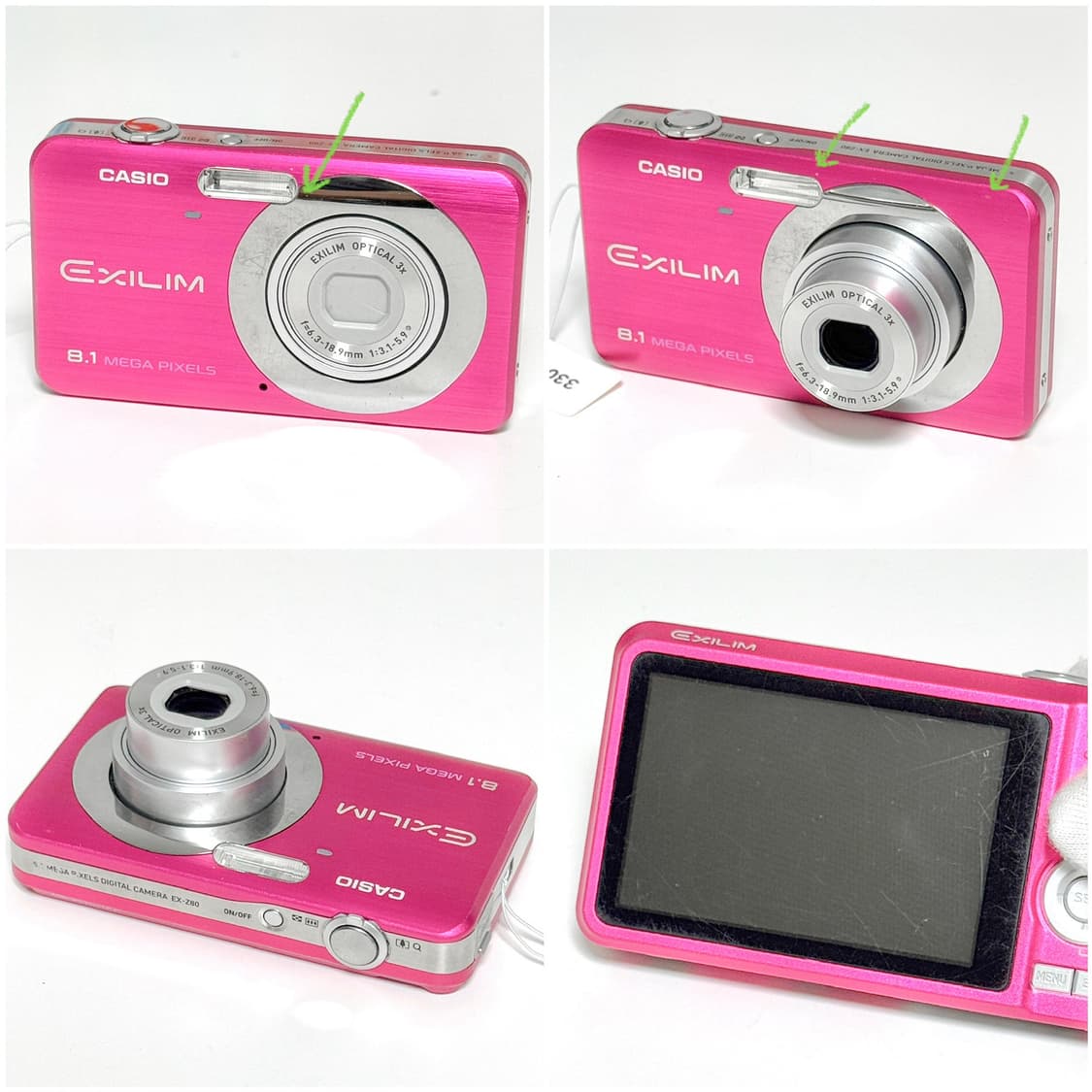 카시오 엑슬림 Z80 체리핑크 빈티지디카 상품이미지2