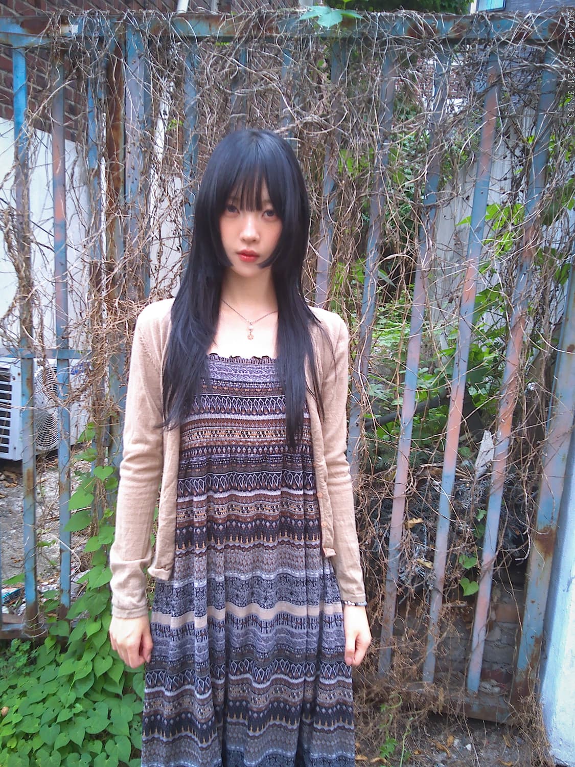 Brown Line Button Cardigan 상품이미지6