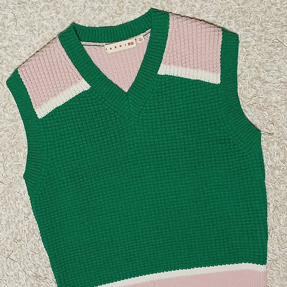 유니클로 X 마르니 팝콘 니트 베스트 XL 상품이미지3