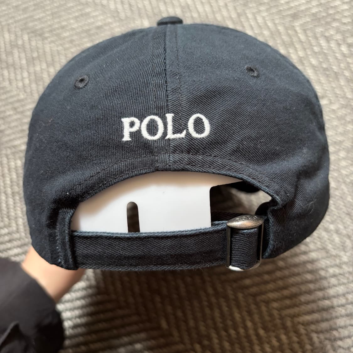 폴로 코튼 치노 베이스볼 캡 블랙 상품이미지4